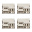 4Pcs DIY Wood Mini House Kit Beige Smooth Surface for Decorative Use 4