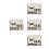 4Pcs DIY Wood Mini House Kit Beige Smooth Surface for Decorative Use 8