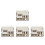 4Pcs DIY Wood Mini House Kit Beige Smooth Surface for Decorative Use 6