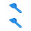 2Pcs Handheld Blue Refrigerator Ice Plastic Kitchen Accessory 7