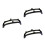 3Pcs Black Plastic Purse Frames Kiss Lock Clasp for DIY Bag Making 8
