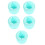 5Pcs Foldable Makeup Brush and Sponge Cleaner Silicone Box 5