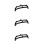 3Pcs Black Plastic Purse Frames Kiss Lock Clasp for DIY Bag Making 10