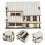 4Pcs DIY Wood Mini House Kit Beige Smooth Surface for Decorative Use 9