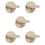 5Pcs Khaki Indoor Cat Tree Cute Scratching Post and Jumping Ladder 8
