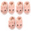 3Paren Creatieve Kindersloffen Roze Warm Antislip Konijn 4