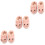 3Paren Creatieve Kindersloffen Roze Warm Antislip Konijn 6
