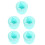 5Pcs Foldable Makeup Brush and Sponge Cleaner Silicone Box 8
