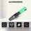10Pcs Sc/Apc Fiber Optic Connector Embedded Single Mode Component Fiber Optic Quick Connector-Black + Green 9