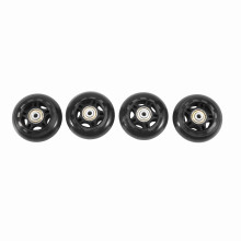 4 Pack Inline Skate RäDer Drinnen und DraußEn Roller Klingen Ersatz Rad mit Lagern 70Mm, Schwarz