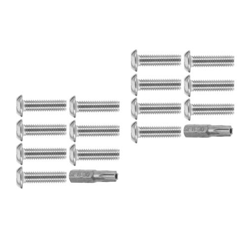 2Sets Veiligheids Kentekenplaat Schroeven Rvs Bevestigd 2