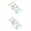 2Stk Kinder Höhenmesser Holz Mit -Design Wand 7