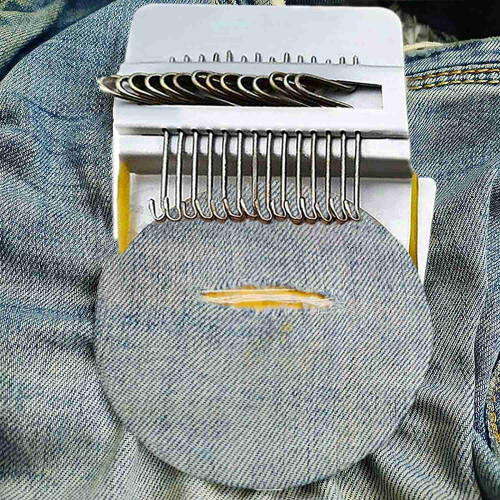 Loom Speedweve Type Weave Tool,Darning Loom Quickly  Mending Convenient Darning Loom DIY Weaving Arts 14 Hooks 1