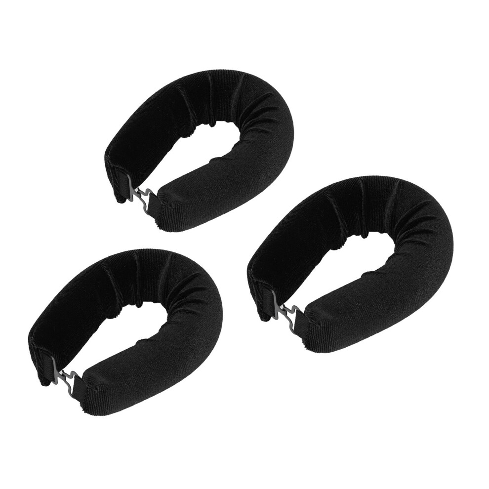 Black Velvet Heatless Curling Rod Headband For All Hair Types Â