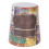 Mini PU Leather Desktop Trash Can 14cm, Vintage Pattern, 15.5cm Height 6