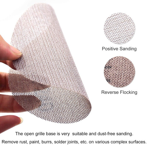 30 Pcs Mesh Sanding Discs 125mm 80-600 Grit Hook and Loop Sanding Paper Dry Abrasive Discs for Sander Replacement Pads 2