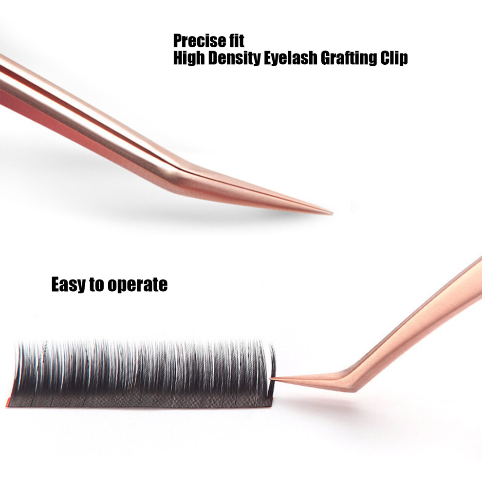 Edelstahl Falsche Wimpern Pfropfen Pinzette Clips