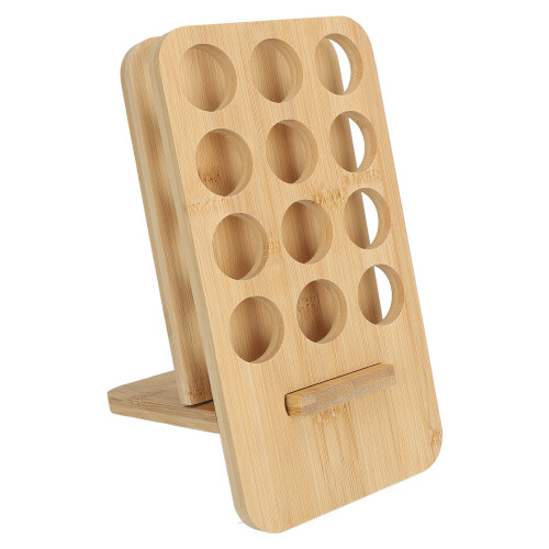 Natural Wood Essential Oil Stand 12x10ml Tabletop 1