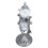 Sanduhr-Timer 15 Min, 22  8,5 cm, helles Zinn 16