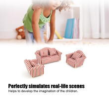 1:12 Mini Puppenhaus Dekoration Orange Rot Gold