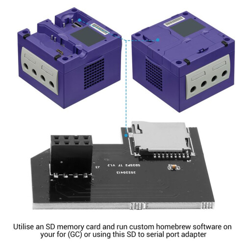 SD2SP2 Pro  Card Adapter Load SDL Micro- Card TF Card Reader for  Gamecube NGC NTSC Serial Port 2 1