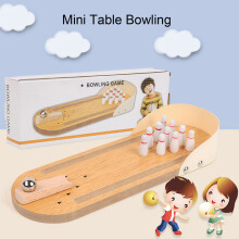 Wooden Bowling Game for Kids 3+