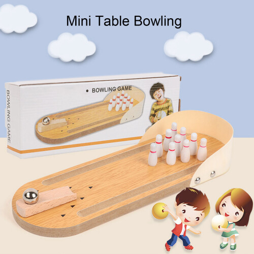 Wooden Bowling Game for Kids 3+