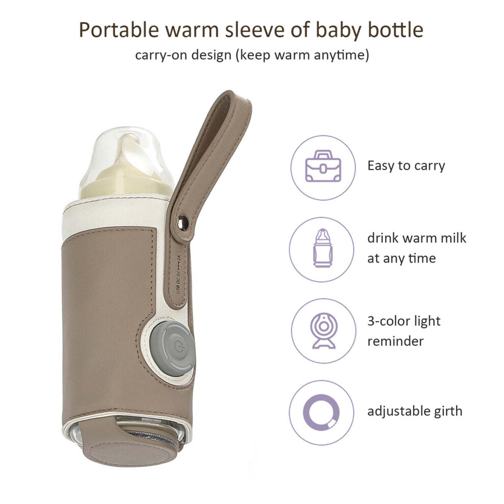 Tragbarer Babyflaschenwärmer, 3 Stufen, konstante