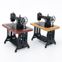 1/24 Doll House Miniature Furniture Sewing Machine Kids Dollhouse Decor Accessories for Dolls House Toys Red