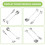 Dessert Spoon Fork Set,20 Pcs 4.7 Inch Cake Fork,Coffee Spoon, Silver Leaf Fruit Fork,(10 Spoon + 10 Fork) 7