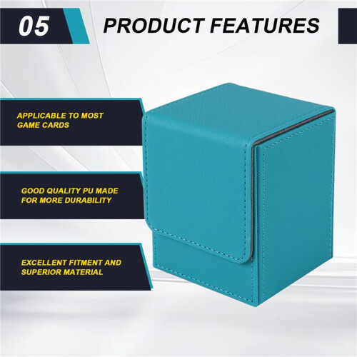 Card Case Deck Box Sleeved Cards Deck Game Box for Yugioh  Binders: 100+, Sky 2