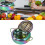 Fritteuse aus Edelstahl mit Thermometer, 3,2 l, 1
