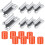 16 Pieces 3D Printer Bed Clips Clamp Hot Bed Glass Platform Fix Clamps and Silicone Leveling Solid Bed Mounts Set 1