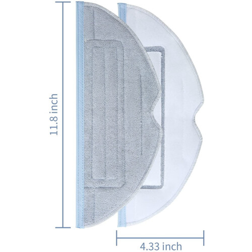 6 Pack Vacuum Replacement Mop Pads for  S7 S7+ T7S  Accessories Reusable Wet Microfiber Soft Pad 2
