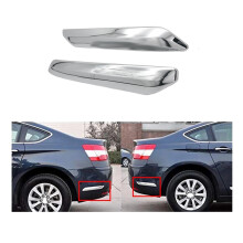 4Pcs/Set Car Front+Rear Bumper Strip Cover Trim Chrome Decoration for C5 2009 2010 2011 2012
