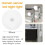 PIR Motion Sensor LED Night Light USB Rechargeable Dimmable Night Lamp for Cabinet Light Wireless Closet Light -White 7