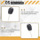 2 Buttons Remote Key Shell for  Actyon Kyron Rexton Uncut Blade Key Fob Cover Case Replacement ,A 5