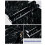 Schwarze Marmor Tapete selbstklebend 40x300 cm 1