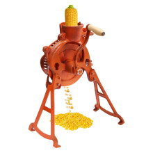 Manual Corn Sheller with Adjustable Opening, Hand Crank Thresher for Home and Small Farm Use Orange