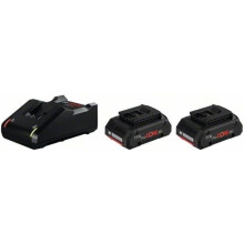 Pacote de 2 baterias 18V ProCORE 4Ah + carregador rápido - BOSCH - 1600A01BA3