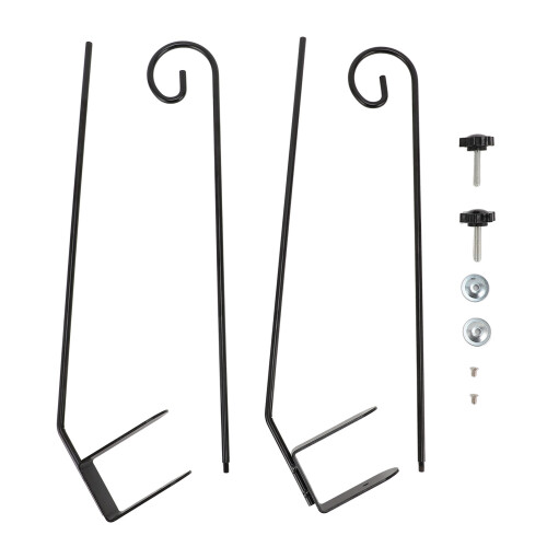 Gancho de hierro para cerca y terraza extendido, 80 cm, resistente 2