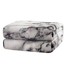 Ensemble de couette au design élégant, couverture polaire douce et résistante pour lit Queen Size, 150 x 200 cm, entretien facile, respectueux de