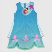 (S)Costume cosplay principessa papavero troll bambina bambina vestito gonna festa taglia Xs