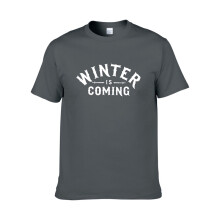 (Dark Gray, XL) Of Game Thrones Winter Is Coming Men Women Short Sleeve T Shirt Tshirt Tee Tops