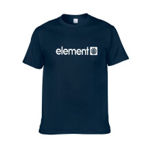 (Navy Blue, L) Women Men Element Printing Tees Shirt Short Sleeve Cotton T Clothes Tops Shirt