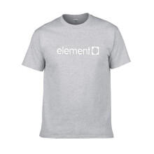 (Gray, L) Women Men Element Printing Tees Shirt Short Sleeve Cotton T Shirt Clothes Tops