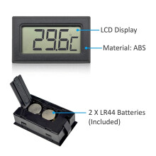 ThermomèTre LCD NuméRique -50C - +110C Moniteur de TempéRature avec Sonde NTC 1M pour RéFrigéRateur, CongéLateur, RéFrigéRateur, Aquarium