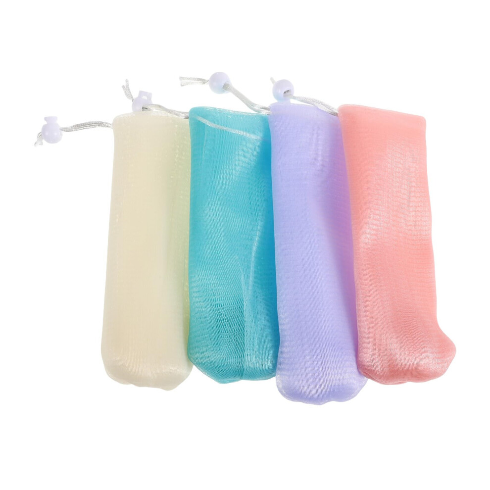 8pcs Thickened Foaming Mesh Soap Saver Bags for Rich Lather and Hanging Bath Storage