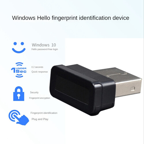 Module de Lecteur D'Empreintes Digitales USB pour Clé de SéCurité BioméTrique Windows 10 Hello 2