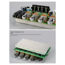 12V 40W+40W Placa de Amplificador de Audio EstéReo Amplificador de MicróFono Digital con Altavoz de Control de Tono AMP